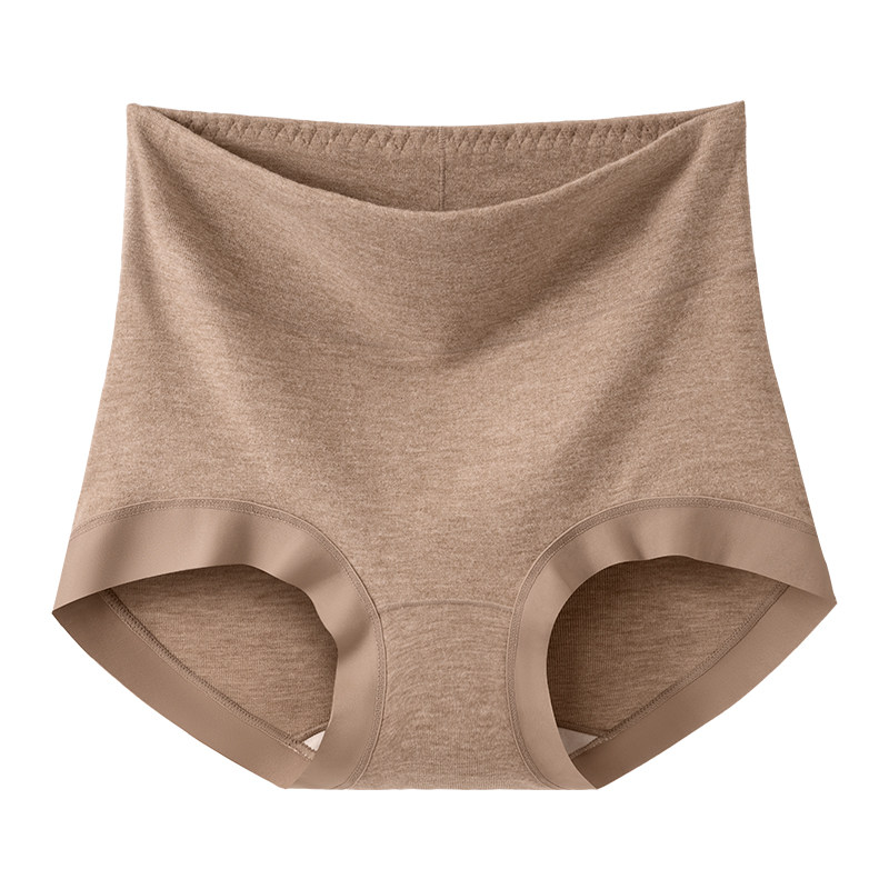 GOSO新款2025女士磨毛棉内裤高腰暖腹收腹抑菌无痕透气舒适三角裤,淘宝优惠券,粉丝福利购,淘宝优惠卷