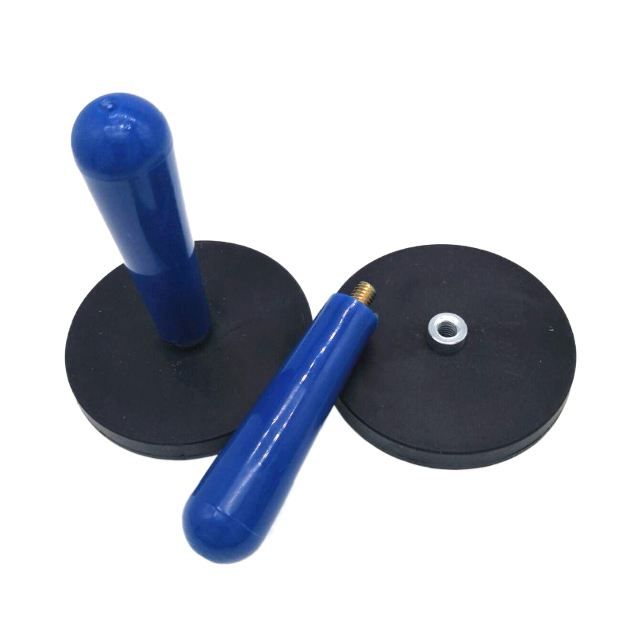 包胶磁铁吸盘手柄D88mm衣帽间门后磁性挂钩汽车改色贴膜强磁磁吸 - 图3