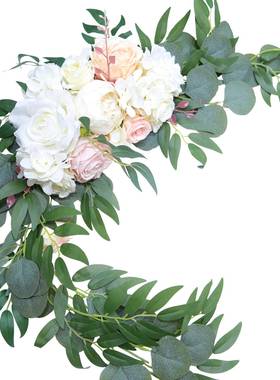 婚庆拱门婚庆装饰仿真花929930仿真花玫瑰牡丹迎宾牌装饰实价