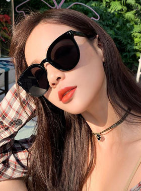 墨镜新款ins显脸小太阳眼镜时尚复古韩版大脸显瘦墨镜女潮高级感