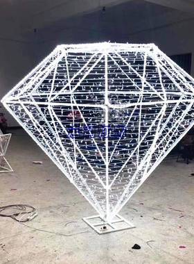 LED孔雀户外发光钻石造型灯商场公园动物装饰景观灯光节亮化灯