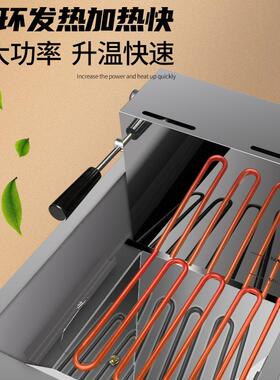 立商用式电841炸炉店小吃油炸锅炸奶鸡薯条不锈钢油炸设茶备