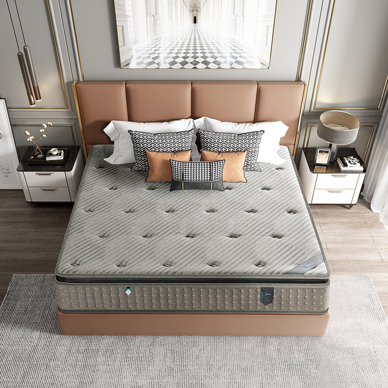 床垫超软家用五星级酒店软垫卧室2米2.2乳胶弹簧22cm厚席梦思名牌 - 图0