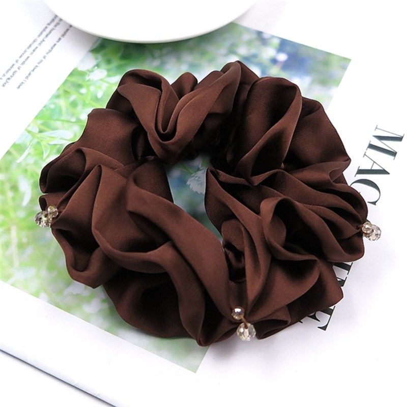 优雅仿缎面发圈韩国成人发绳水钻头绳发饰布艺粗头饰盘发大号头花,淘宝优惠券,粉丝福利购,淘宝优惠卷