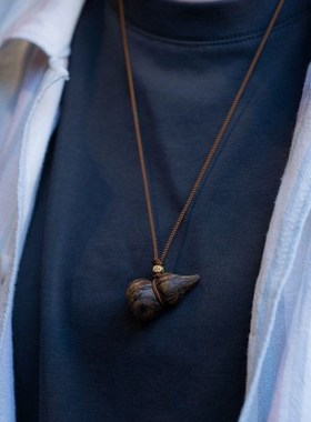 沉香葫芦吊坠古风新中式百搭寓意吉祥本命年男女项链简约新年礼物