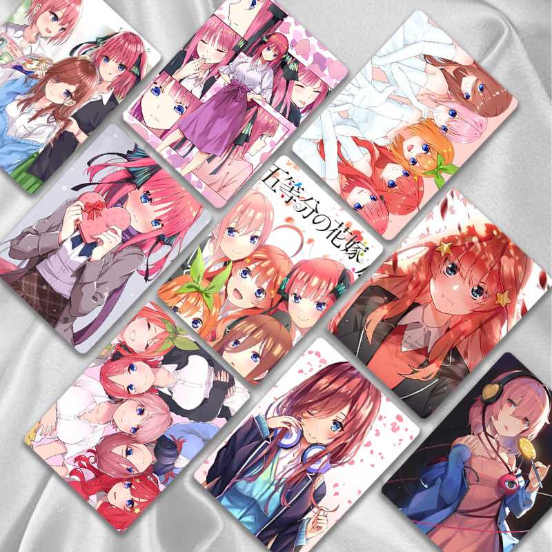 五等分的花嫁小卡 盒装50张 57x86mm 动漫周边镭射LOMO卡片明信片 - 图2