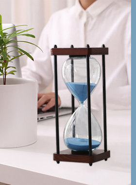 教师0分钟计时器简约金属沙漏摆件礼品