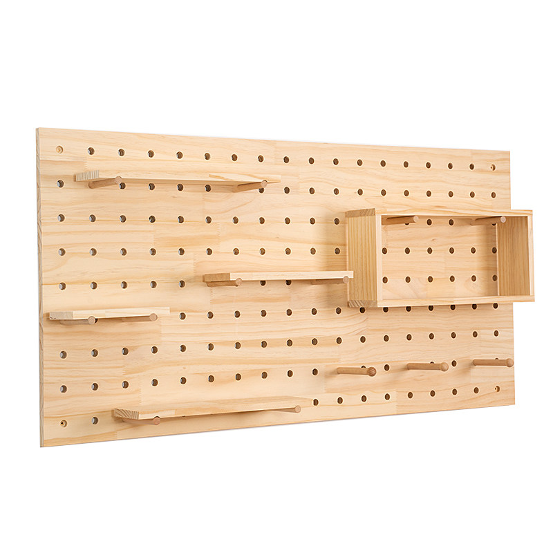 Cave board Solid wood partition Custom wooden wall Living room Kitchen wall Nordic storage wall wall hanging rack