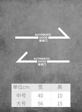玻璃自动门贴纸 感应门酒店电动门防撞提示贴自动玻璃门腰线标识