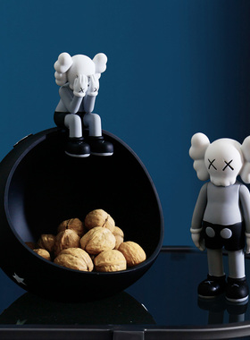 创意轻奢玄关放钥匙收纳托盘客厅入户进门口鞋柜软装饰品摆件