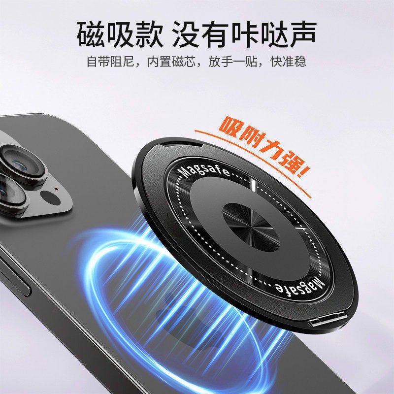 Coil ring buckle magnetic holder rotates 360 degrees