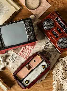 复古陈列小摆件咖啡厅酒吧店铺装饰品留声机创意欧式家居摆设