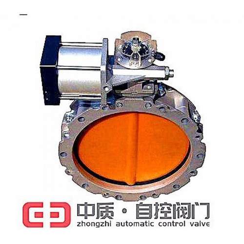 双单法兰气动粉尘蝶阀气动防爆通风蝶阀粉尘管道粉体水泥搅拌专用 - 图2