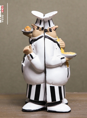 乡村厨师人物墙饰摆件餐厅酒吧咖啡馆创意挂件壁挂壁饰