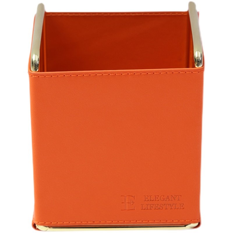 家用金属皮革质创意轻奢风桌面化笔筒收纳盒,淘宝优惠券,粉丝福利购,淘宝优惠卷