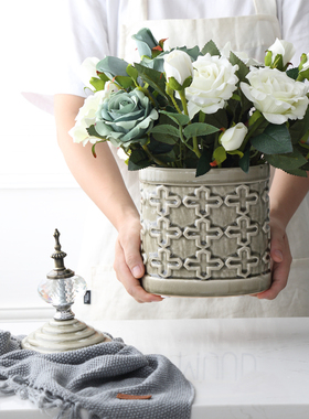 陶瓷罐摆件家居饰品餐桌装饰复古客厅花瓶轻奢器皿