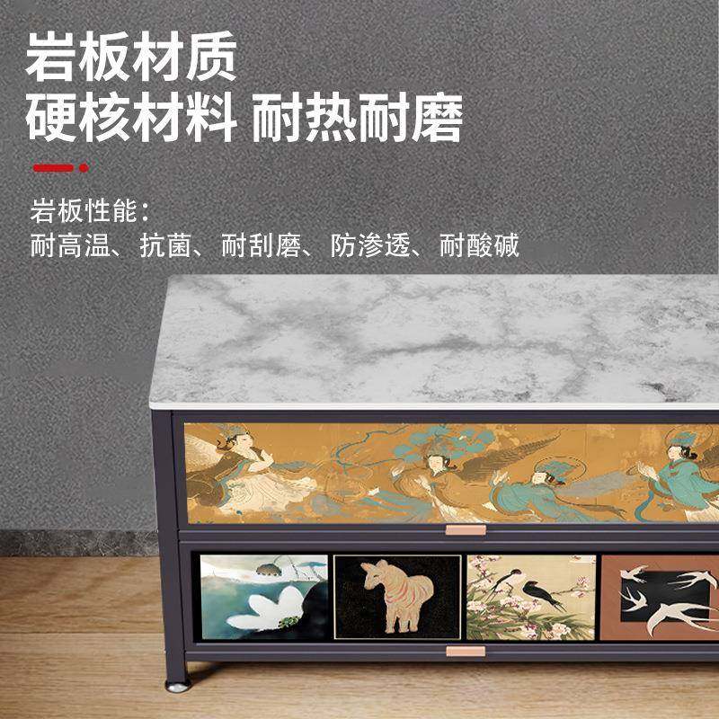 【折扣价】厨房多功能置物架落地家用碗柜岩板微波炉调料品餐边柜,淘宝优惠券,粉丝福利购,淘宝优惠卷