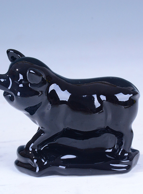 小号陶瓷黑龙摆件家居招财生品龙礼肖饰品摆设