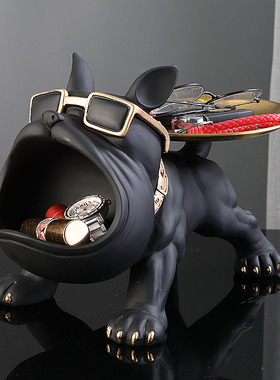 大嘴狗进门入户玄意钥匙收纳摆件客厅乔居创关装饰品家迁新居礼物