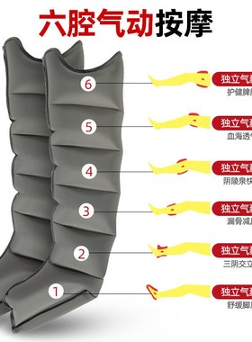 君老乐气动老人腿部按摩器六腔空气波压力理疗腿脚部气压按摩仪