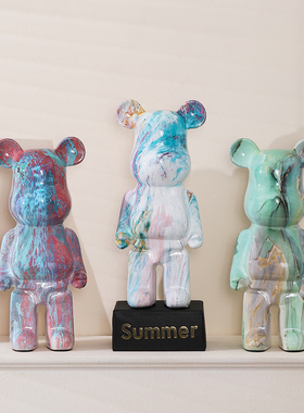 网红创意暴力熊存钱罐现客摆装饰品电约家居桌面简视柜厅件