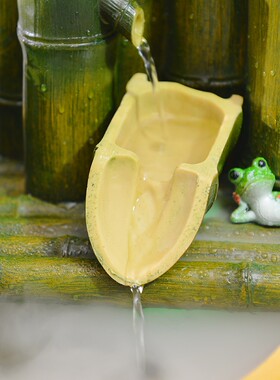 土节流水喷泉摆件山水盆高恭喜同事领导升迁开业礼物宫节景升