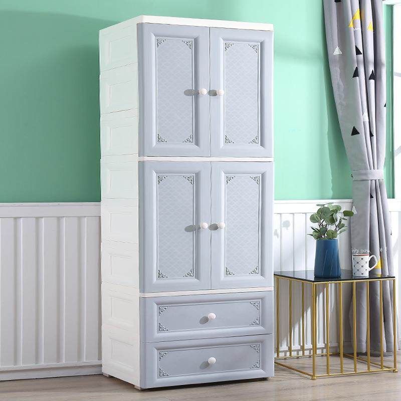 24年新款抽屉式收纳柜圆弧边角底座加固调节器滑轮PP双开门收纳柜,淘宝优惠券,粉丝福利购,淘宝优惠卷