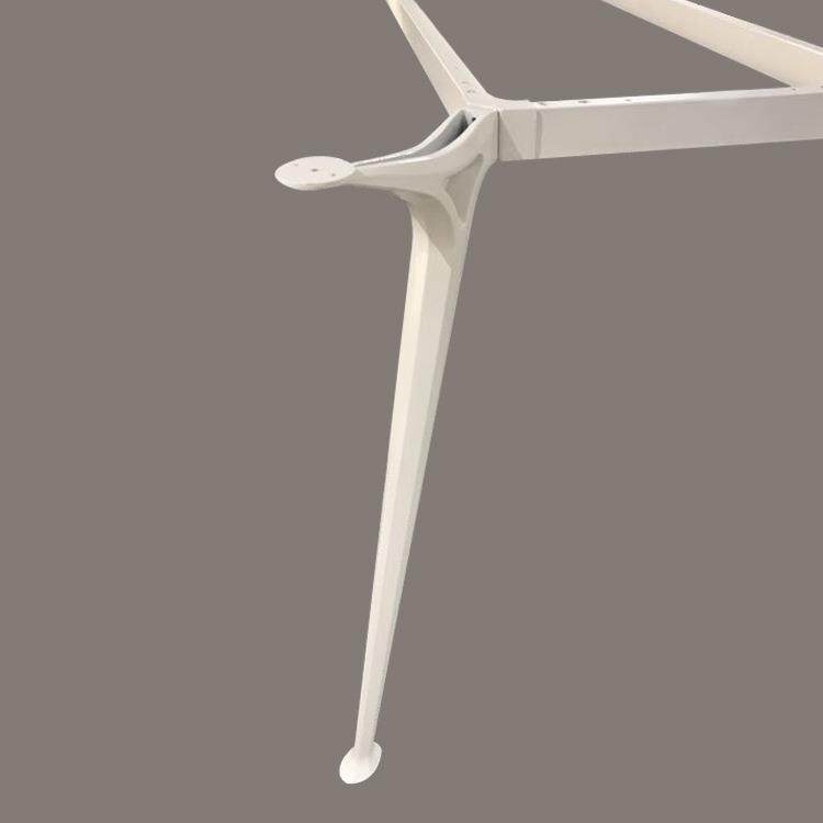 桌腿时尚新款员工锥形办公桌架稳固白色烤漆马蹄五金桌脚,淘宝优惠券,粉丝福利购,淘宝优惠卷