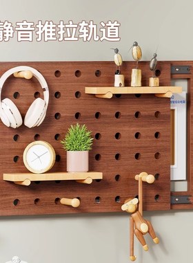 电表箱可推拉洞洞板收纳装饰置物架配电箱遮挡盖板架子同事客厅