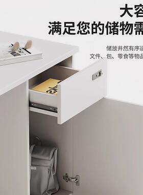 办公桌电脑桌椅组合白色简约现代职工员工一字型职员办公卡座工位
