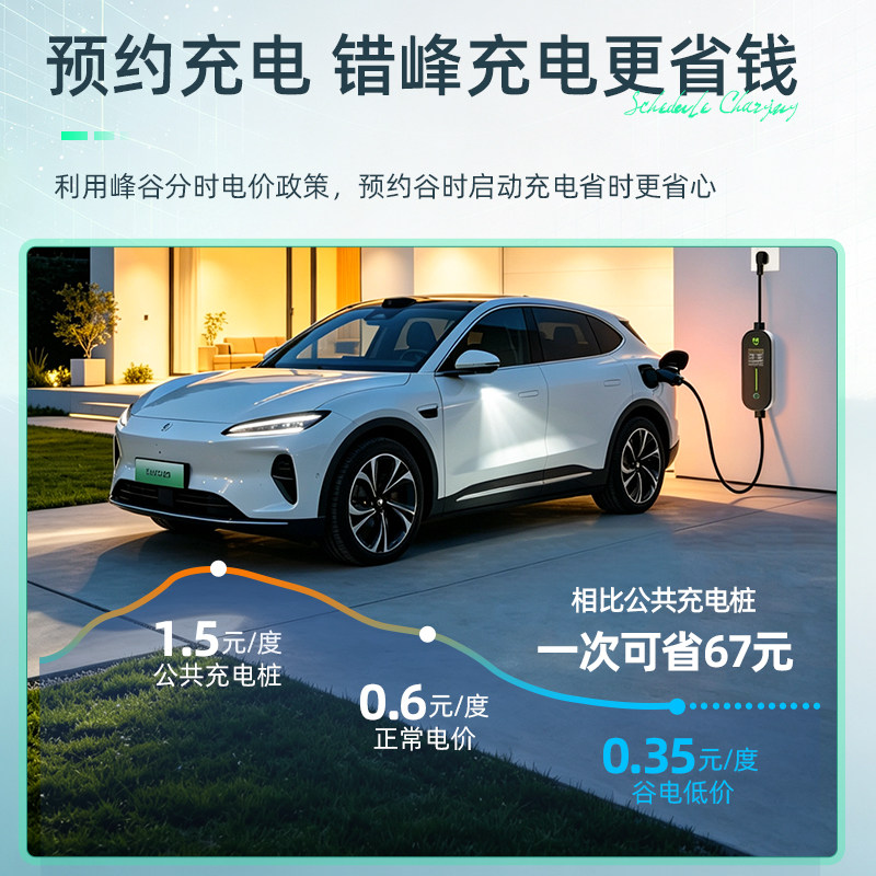 广汽埃安充电枪yplus随车充v/splus新能源汽车s魅580比亚迪充电器