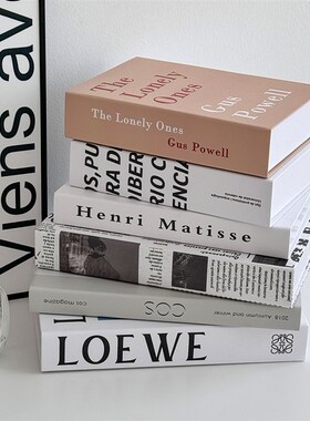 假书仿真书ins家居办公室摆设书籍道具现代简约背景布置装饰摆件