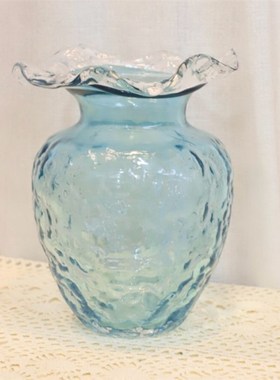 【浪花/夜光/波光/悠蓝/杨桃】中古风手工花瓶家居