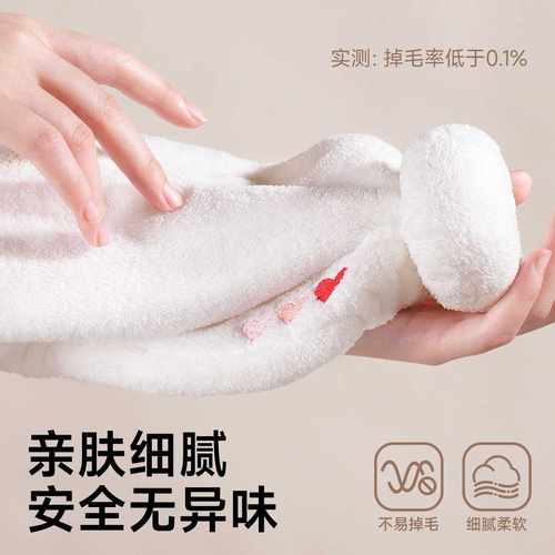 如山儿童干发帽吸水速干女童干发浴帽子擦头发毛巾宝宝洗头包头巾 - 图3