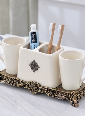 欧式卫生间浴室装饰摆件台洗手台洗脸台摆设家居用品