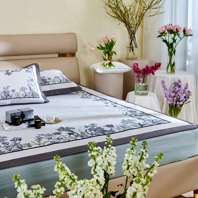 黛富妮家纺冰丝席夏季凉席可折叠床笠款席子冰丝凉席子,淘宝优惠券,粉丝福利购,淘宝优惠卷