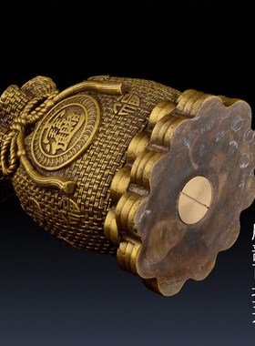 存钱罐摆件 铜金属存钱袋 家居客厅装饰品福袋 储蓄罐聚宝盆