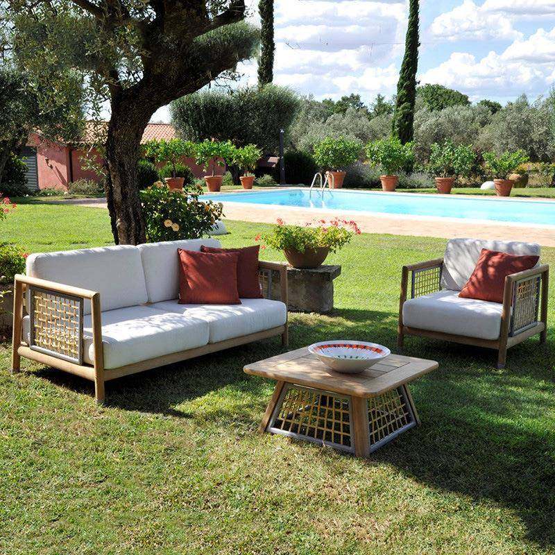 北欧户外设计藤编防水实木沙发室外庭院别墅家具花园阳台藤椅组合,淘宝优惠券,粉丝福利购,淘宝优惠卷