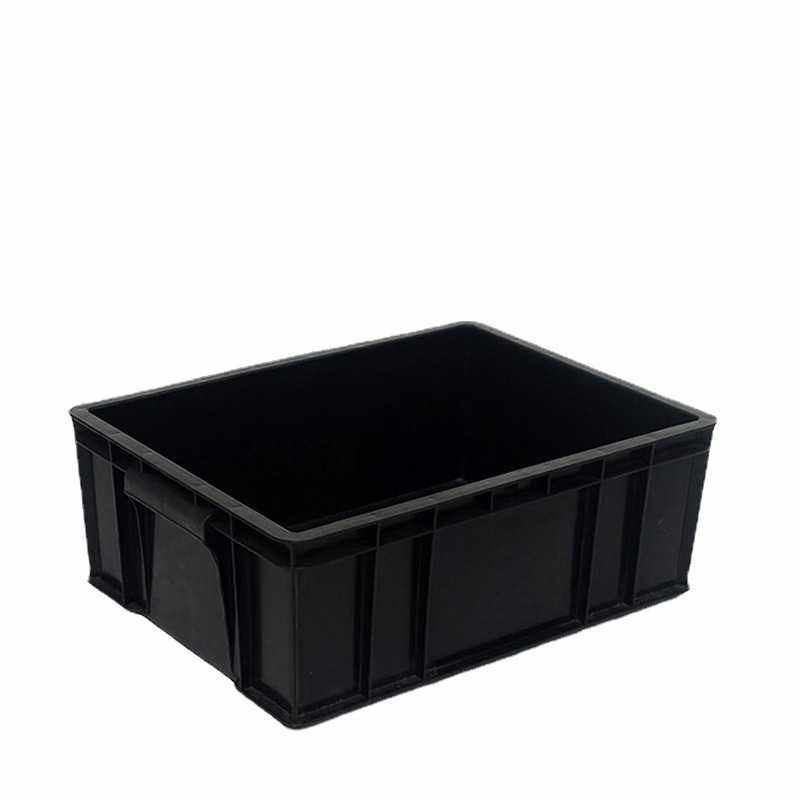 直销 各色防静电普黑塑料带盖带防静电隔板注塑胶箱周转箱,淘宝优惠券,粉丝福利购,淘宝优惠卷