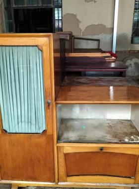 道具柜纪念收纳柜高低民俗复古怀旧玻璃柜影视摆件装饰八九十年代