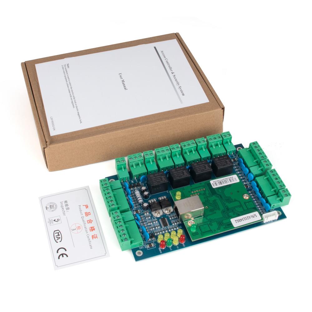 Single-door, double-door, and four-door micro-cultivation access control controller TCPIP motherboard networked attendance access control security protection can be connected