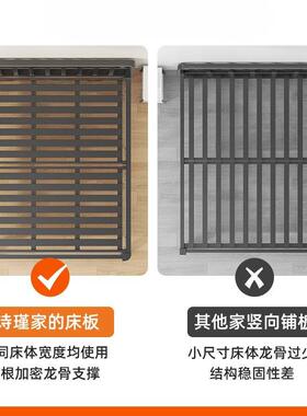 现代简约铁艺床1.8米双人铁床经济型加固加厚1.5单人床简易铁架床