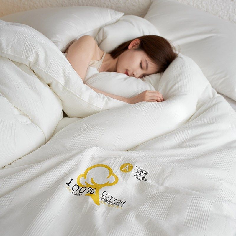 A类全棉无染色水洗提花细棉棉花被四季款春秋被加厚冬被棉絮,淘宝优惠券,粉丝福利购,淘宝优惠卷