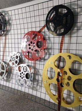 复古胶旧老片影胶片5毫米5怀电胶卷电影片夹创意道具摆件套装