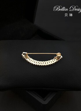 简约时尚个性笑脸胸针女精致西装配饰高级感开衫固定毛衣胸花3927