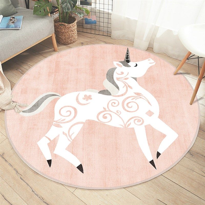 圆形地垫可擦洗PVC免洗 猫咪儿童卡通卧室电脑椅学习椅子地毯防滑,淘宝优惠券,粉丝福利购,淘宝优惠卷