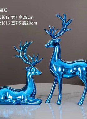 网红招财鹿家居办公摆件麋鹿开业祝福礼品鹿装饰品