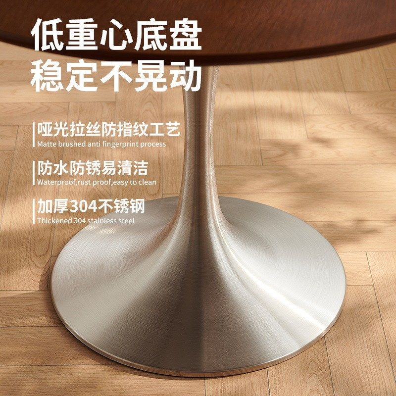 中古风小圆桌家用圆餐桌小户型饭桌网红复古洽谈桌椅组合,淘宝优惠券,粉丝福利购,淘宝优惠卷