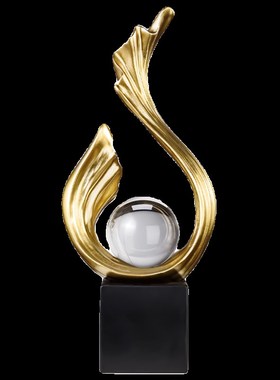 客厅球摆件轻奢高档电视柜装饰品桌面玄关