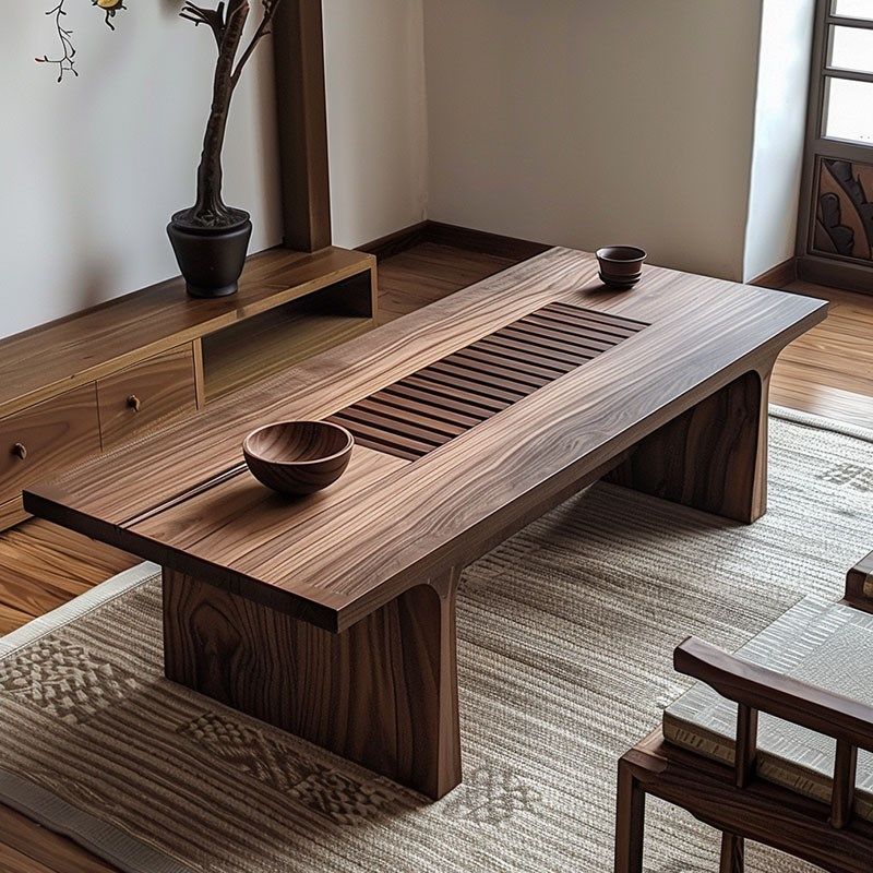 新中式禅意白蜡木茶桌现代休闲实木泡茶桌椅组合茶室茶楼客厅茶台,淘宝优惠券,粉丝福利购,淘宝优惠卷